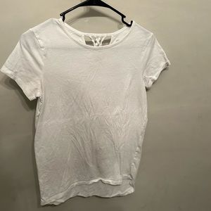 White tee no stains worn a few times.